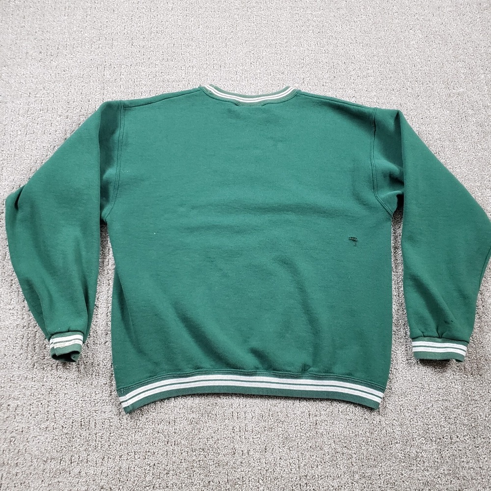 Vintage 90s MICKEY MOUSE Sweatshirt Mens Medium Green Disney Genus Made in USA - Picture 9 of 16